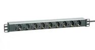 POWER OUTLET STRIP, 16A/250VAC, 9 OUTLET