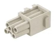 HEAVY DUTY MODULE, SOCKET, 6POS, 10A
