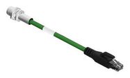 SENSOR CORD, 4P M12 RCPT-RJ45 PLUG, 1M