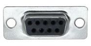 D SUB HOUSING, RCPT, 9POS, DE