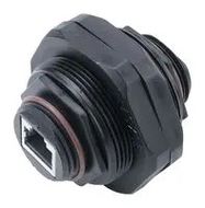 RJ45 CONN, JACK, 8P8C, 1PORT, PANEL