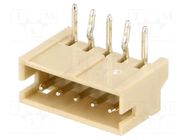 Connector: wire-board; socket; male; PIN: 5; 1A; Urated: 100V; THT JOINT TECH
