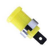 BANANA CONNECTOR, JACK, 35A, 1KV, YELLOW