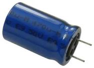 CAP, 470UF, 50V, ALU ELEC, RADIAL