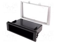 Radio frame; Peugeot; 2 DIN; silver ACV