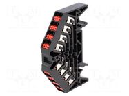 Splice terminal: rail; 10A; spring clamp; black; polycarbonate WEIDMÜLLER