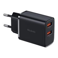 Mcdodo CH-5070 USB-A*2 mains charger, 12W (black), Mcdodo