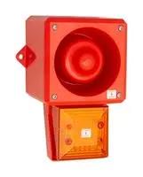 AUDIO/VISUAL SIGNAL, FLASH, 24VDC, AMBER