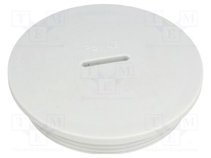 Stopper; PG42; IP54; Mat: polystyrene; Body: light grey; 10mm LAPP BLK-PG42