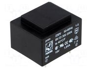Transformer: encapsulated; 1.8VA; 230VAC; 18V; 100mA; PCB; BVEI HAHN
