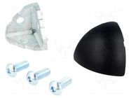 Angle bracket; for profiles; Width of the groove: 8mm; cast zinc FATH
