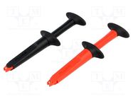 Clip-on probe; crocodile; 10A; red and black; 4mm; 1000VAC FLUKE