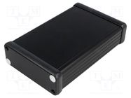 Enclosure: with panel; 1455; X: 78mm; Y: 120mm; Z: 27mm; aluminium HAMMOND