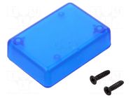 Enclosure: multipurpose; X: 35mm; Y: 50mm; Z: 15mm; 1551; ABS; blue HAMMOND