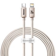 Kabel USB-C do iP Baseus Crystal Shine,  20W, 2m (różowy), Baseus