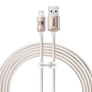 Kabel USB do iP Baseus Crystal Shine, 2.4A, 2m (różowy), Baseus