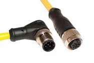 SENSOR CORD, 5P M12 R/A PLUG-RCPT, 2M