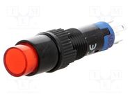 Switch: push-button; Pos: 2; SPDT; 0.5A/250VAC; 1A/24VDC; ON-ON ONPOW