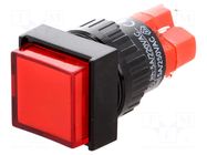 Switch: push-button; Pos: 2; SPDT; 3A/250VAC; 2A/24VDC; ON-(ON) ONPOW