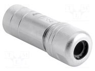 Gland; straight; size 16; metal; Plating: nickel; 18mm; Ecomate RM AMPHENOL