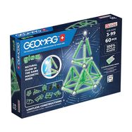 Glow Recycled Magnetic Blocks 60 pieces GEOMAG GEO-338, Geomag