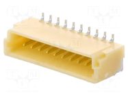 Connector: wire-board; socket; male; SH,SR; 1mm; PIN: 10; SMT; 50V; 1A JST