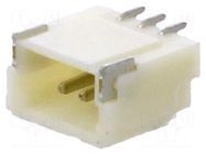 Connector: wire-board; socket; male; 1A; 50V; PIN: 3; SMT; 1mm; tinned JOINT TECH