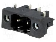 Pluggable terminal block; 5mm; ways: 2; angled 90°; socket; male WEIDMÜLLER