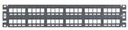 PATCH PANEL, CAT5E/CAT6, 48PORT, 2RACK U