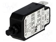 Circuit breaker; Urated: 240VAC; 48VDC; 3.5A; SPST; Poles: 1; Ø9.6mm SCHURTER