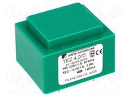 Transformer: encapsulated; 4VA; 230VAC; 10.5V; 380.9mA; PCB; IP00 