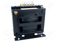 Transformer: mains; 250VA; 400VAC; 24V; Leads: terminal block; IP00 