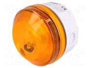 Signaller: lighting; flashing light; orange; X195; 15÷28VDC; IP65 MOFLASH SIGNALLING