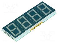 Display: LED; 7-segment; 14.22mm; 0.56"; No.char: 4; green; 10÷35mcd OPTOSUPPLY