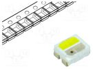 LED; SMD; 3528,PLCC4; yellow/cold white; 3.5x2.7x1.5mm; 120°; 20mA OPTOSUPPLY