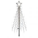 LED Christmas tree, metal, 180 cm, outdoor and indoor, cool white, timer, EMOS