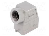 Enclosure for connectors: HDC; size 6B; for cable; Han; IP65; PG21 HARTING