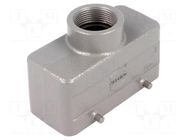 Enclosure for connectors: HDC; size 16B; for cable; Han; straight HARTING