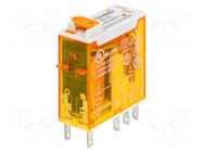Relay: electromagnetic; DPDT; Ucoil: 12VAC; Icontacts max: 15A FINDER