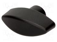 Knob wing; Int.thread: M8; 20mm; H: 28mm; polyamide; W: 48mm ELESA+GANTER