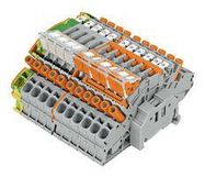 TERMINAL BLOCK, DIN RAIL, 20AWG