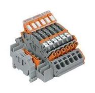 TERMINAL BLOCK, DIN RAIL, 8AWG