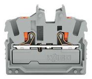 TERMINAL BLOCK, DIN RAIL, 2POS, 12AWG