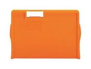 END AND INTERMEDIATE PLATE, RAIL, ORANGE