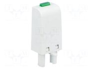 Signaling module; socket; Indication: LED; Colour: green; 6/24VAC RELPOL