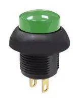 PB SW, SPST, 0.4A, 32VAC, PANEL/TH