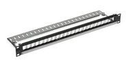 PATCH PANEL, UNLOADED, 24PORT, 1U