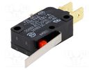 Microswitch SNAP ACTION; 16A/250VAC; 0.6A/125VDC; with lever OMRON Electronic Components
