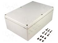 Enclosure: multipurpose; X: 164mm; Y: 244mm; Z: 90mm; EURONORD; grey FIBOX