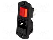 Connector: AC supply; socket; male; 10A; 250VAC; C14 (E); IEC 60320 BULGIN